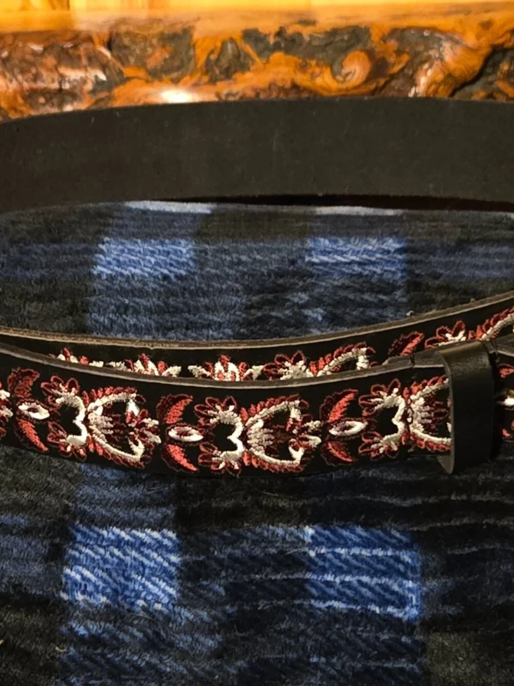 Women's Lucky Brand Leather Belt L. EUC - Picture 2 of 4